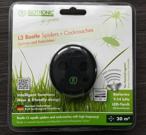 Отпугиватель тараканов и пауков "Beetle L3" в упаковке