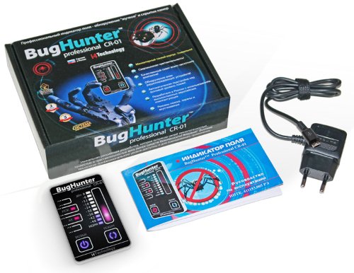 Комплектация детектора жучков BugHunter CR-1 "Карточка"