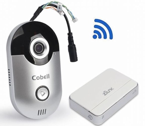 Видеодомофон  "Cobell" идет в комплекте с беспроводным звонком