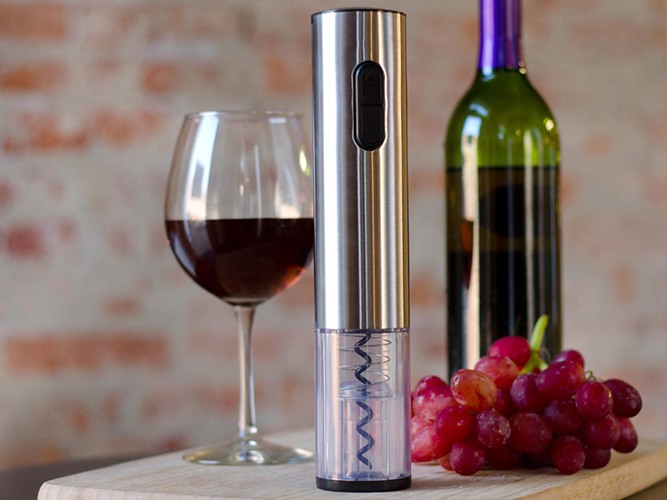 Электрический штопор "SITITEK E-Wine S" позволит вам откупорить винную бутылку за считанные секунды без лишних физических усилий