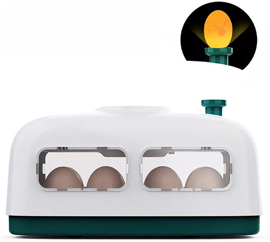 Автоматический мини инкубатор для куриных, утиных и перепелиных яиц HHD 8