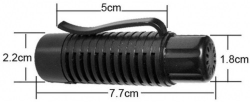 Габаритные размеры отпугивателя "Комарин-брелок Лайт"