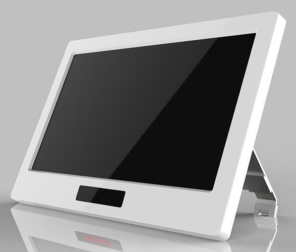 Центральный блок из комплекта SITITEK 8115HD4, снабженный крупным экраном, имеет специальную подставку для обеспечения комфорта пользователя