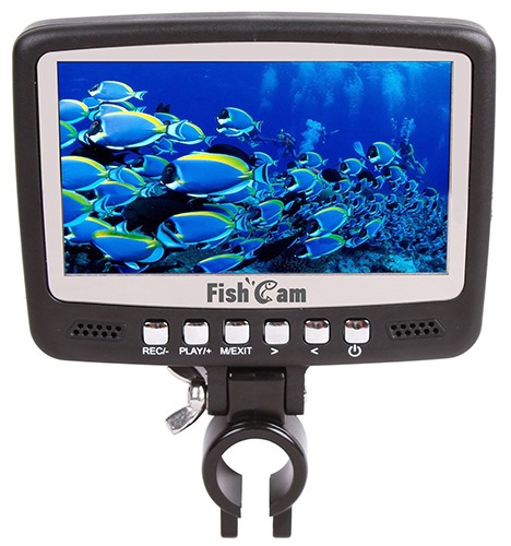 Монитор видеокамеры для рыбалки SITITEK FishCam-430 DVR оснащен регулируемым креплением и удобно расположенными клавишами