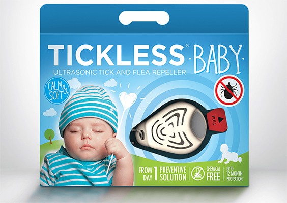 Отпугиватель клещей "TickLess Baby" в упаковке