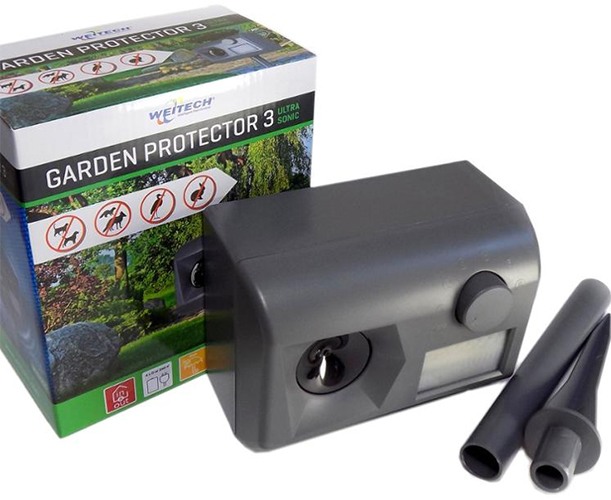 Ультразвуковой отпугиватель животных "Weitech WK0055 - Garden Protector 3": комплектация