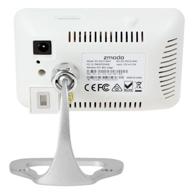 IP-камера "Zmodo IXС1D-WAC" свободно регулируется и может быть установлена в наиболее подходящем положении