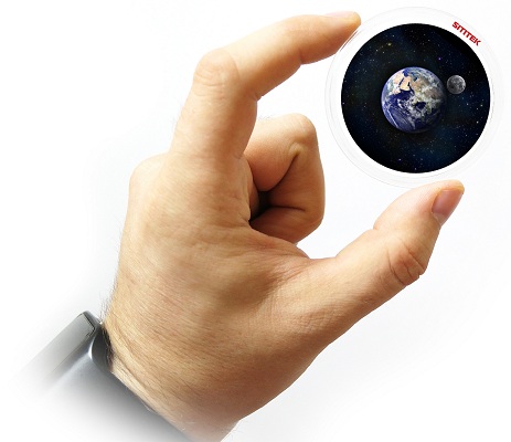 Дополнительный проекционный диск SITITEK "Звездное небо с Землей и Луной" (нажмите на фото для увеличения)