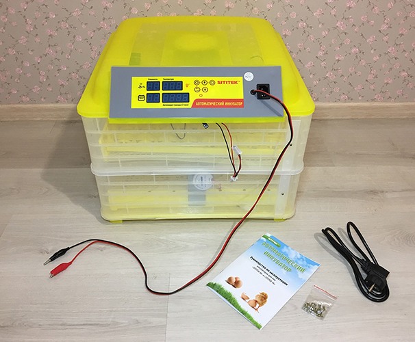 Выводной инкубатор на 96 куриных яиц с термометром, влагомером и автоматическим переворотом SITITEK 96 (нажмите на фото для увеличения)