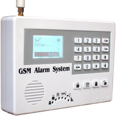 Контрольная панель GSM-сигнализации "Sokol GSM Multi Pro" отличается от большинства других моделей наличием встроенной клавиатуры и ЖК-дисплея для удобства контроля и настройки 