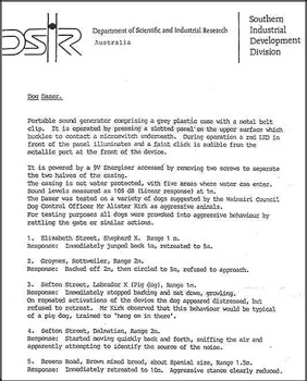 Официальное письмо из Департамента научных и промышленных исследований Австралии