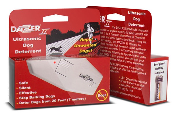 Упаковка, в которой поставляется отпугиватель собак "Dazer II"