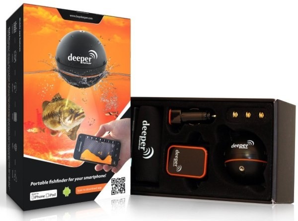 Эхолот 'Deeper Fishfinder' в упаковке