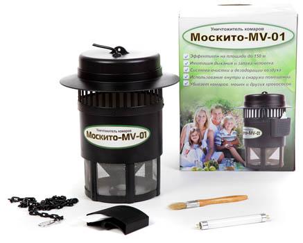 Комплект поставки уничтожителя комаров и других насекомых Москито MV-01 (увеличение по клику)