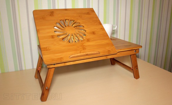 Функциональный и удобный столик "SITITEK Bamboo 1" может использоваться не только для ноутбука