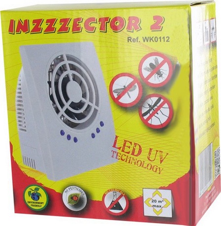Уничтожитель комаров и других насекомых "Weitech WK0112" (INZZZEKTOR 2) поставляется в небольшой, красочной коробке