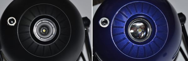 Отличия оптических систем планетариев видны невооруженным глазом: в "Classic" (справа) использована более качественная линза большего диаметра, чем у "Pro2" (слева) 