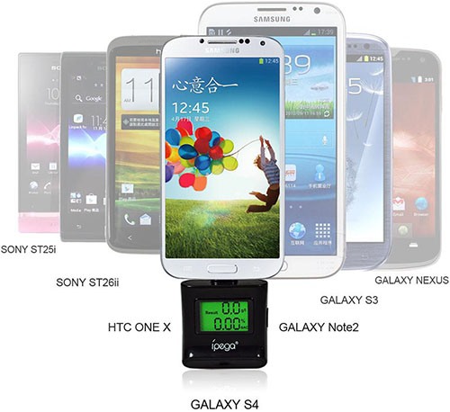 Цифровой алкотестер IPEGA совместим с многими современными смартфонами "Sony", "Samsung" и "HTC" (для увеличения нажмите на фото)