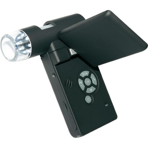 Вокруг объектива камеры микроскопа Микрон Mobile смонтировано 8 светодиодных осветителей