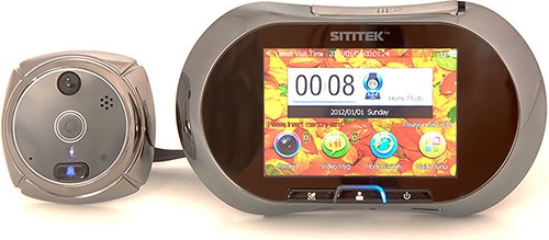 Наружный и внутренний модули  видеоглазка "SITITEK GSM" (нажмите, чтобы увеличить)