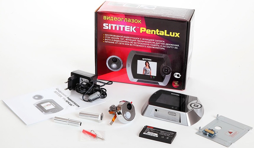 Видеоглазок  SITITEK "PentaLux"  отличается богатой комплектацией (нажмите для приближения)