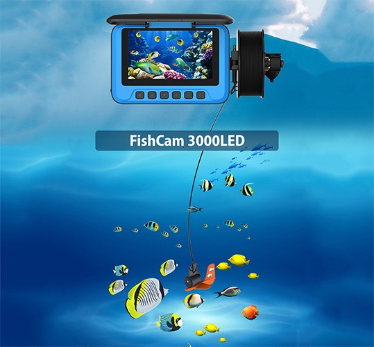 Видеокамера для рыбалки с функцией видеозаписи FishCam 3000LED