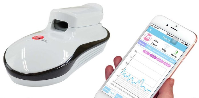 Перед вами компактный медицинский прибор, передающий результаты измерений на смартфон или планшет пользователя