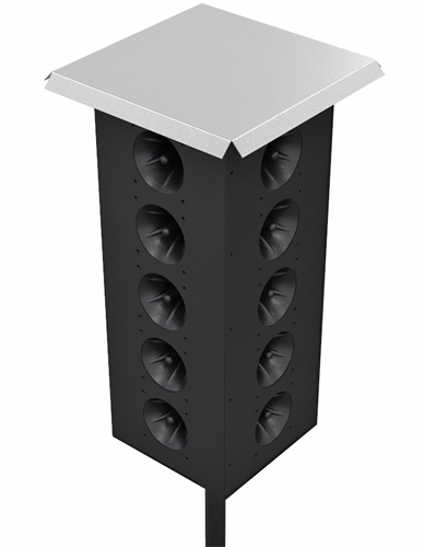 20 мощных динамиков делают отпугиватель птиц Град А-20 Pro идеальным для зхащиты крупных объектов