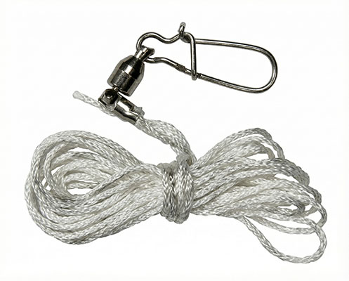 Шнур с карабином-вертлюгом входит в стандартный комплект поставки отпугивателя птиц Кондор-180
