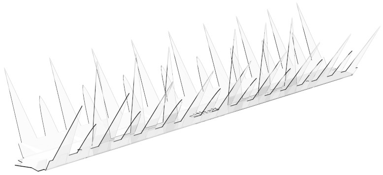 Пластиковые противоприсадные шипы от птиц SITITEK Барьер 3П