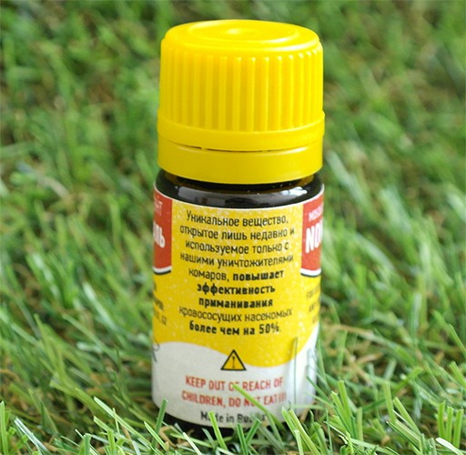 Аттрактант "Нонаналь" значительно увеличивает количество приманиваемых насекомых и повышает эффективность уничтожителя комаров