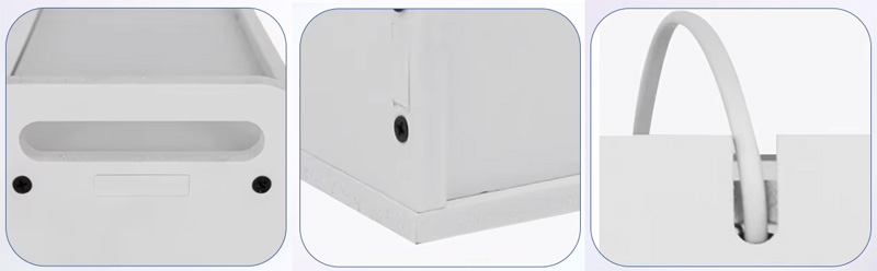 Конструкция брудера HD 40W Мини продумана до мелочей: ручки для переноски, соединение деталей без зазоров, каналы для проводов