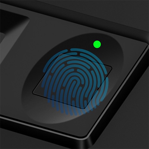 Портативный кэшбокс со сканером отпечатка пальца Ospon 300FC
