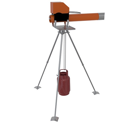 Telescopic tripod for SITITEK GROM E20 and Zon EL08 propane bird repellers