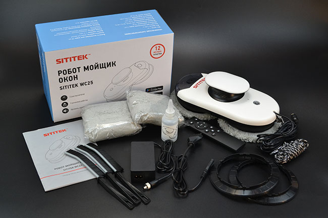 Комплект поставки робота-мойщика окон "SITITEK WC25"