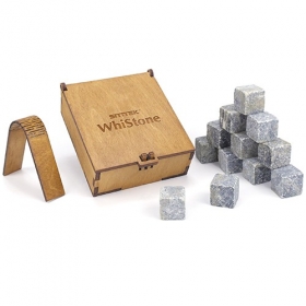 Камни для виски "WhiStone M" со щипцами (12 камней)