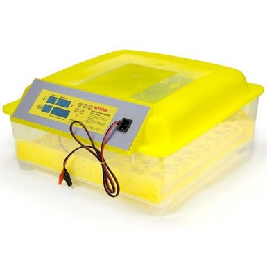 Бытовой инкубатор для 48 куриных яиц с контролем температуры и автоматическим переворотом SITITEK 48 с автономным питанием 12В