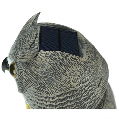 Визуальный и звуковой (2-в-1) отпугиватель птиц "Сова" с датчиком звука